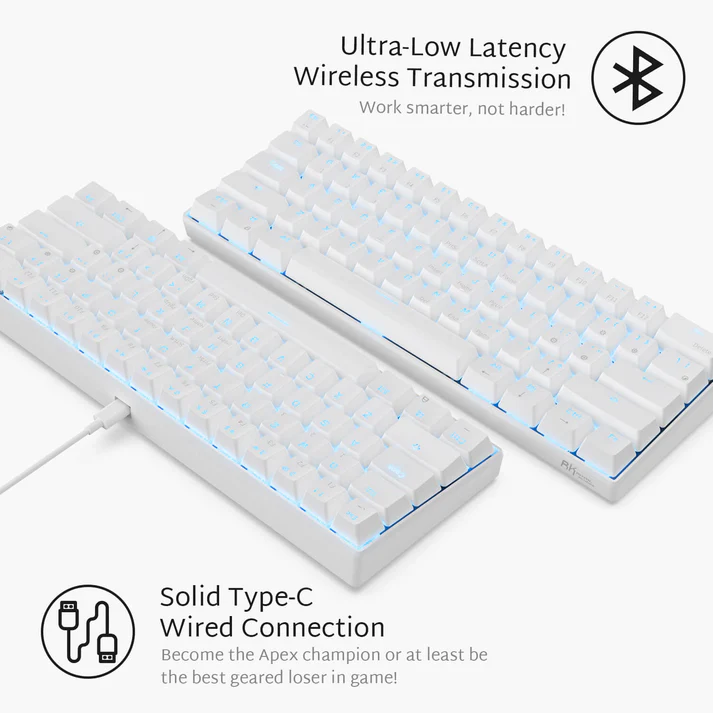 RKMechanical60redswitchesbluetoothkeyboard